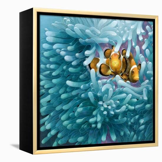 Clowns-Durwood Coffey-Framed Premier Image Canvas