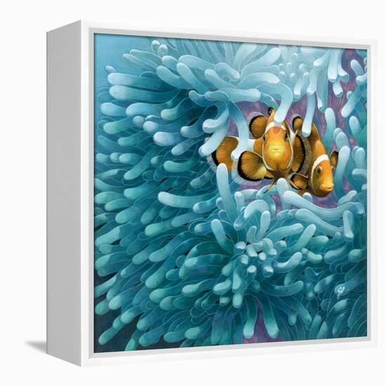 Clowns-Durwood Coffey-Framed Premier Image Canvas