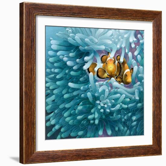 Clowns-Durwood Coffey-Framed Giclee Print