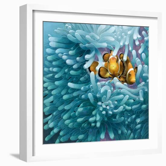 Clowns-Durwood Coffey-Framed Giclee Print