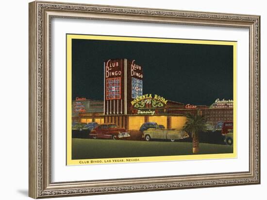 Club Bingo, Las Vegas, Nevada-null-Framed Art Print