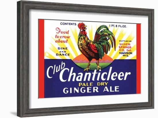 Club Chanticleer Pale Dry Ginger Ale-null-Framed Art Print