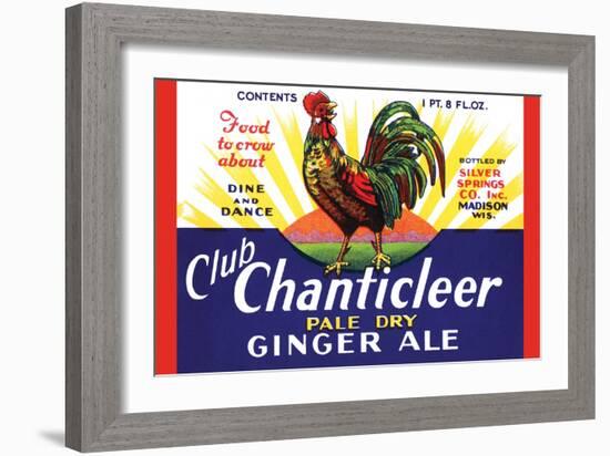 Club Chanticleer Pale Dry Ginger Ale-null-Framed Art Print