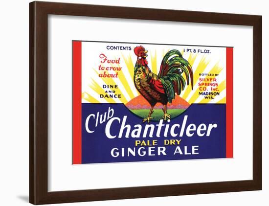 Club Chanticleer Pale Dry Ginger Ale-null-Framed Art Print