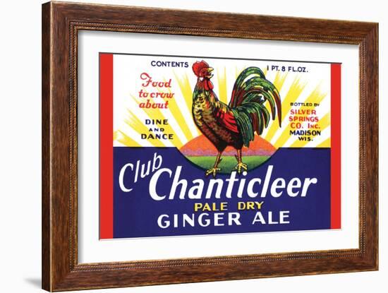 Club Chanticleer Pale Dry Ginger Ale-null-Framed Art Print