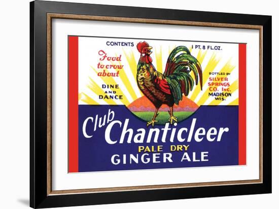 Club Chanticleer Pale Dry Ginger Ale-null-Framed Art Print