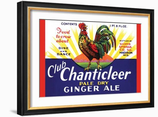 Club Chanticleer Pale Dry Ginger Ale-null-Framed Art Print