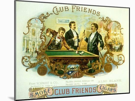 Club Friends-null-Mounted Giclee Print