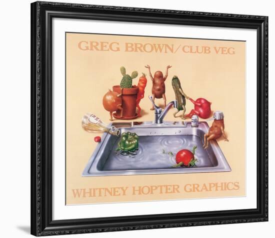 Club Veg-Greg Brown-Framed Art Print