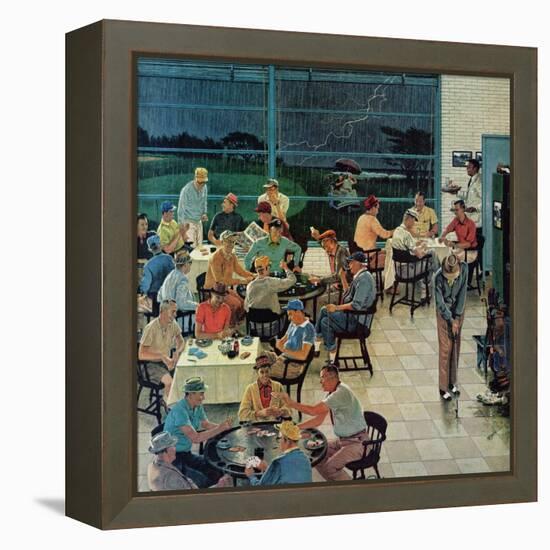 "Clubhouse on Rainy Day," July 8, 1961-Ben Kimberly Prins-Framed Premier Image Canvas