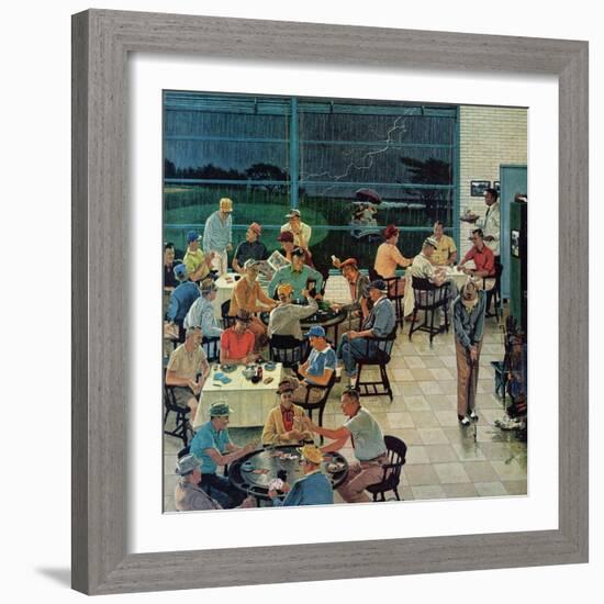 "Clubhouse on Rainy Day," July 8, 1961-Ben Kimberly Prins-Framed Giclee Print