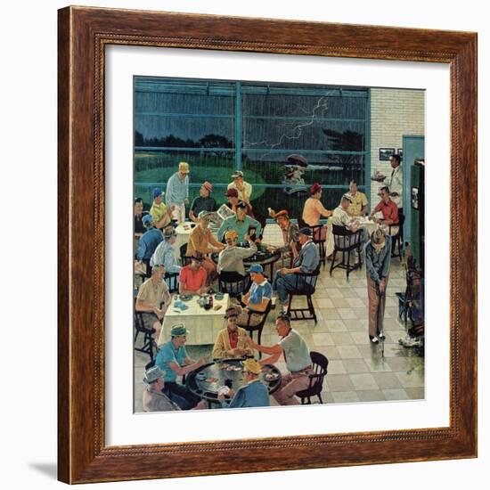 "Clubhouse on Rainy Day," July 8, 1961-Ben Kimberly Prins-Framed Giclee Print