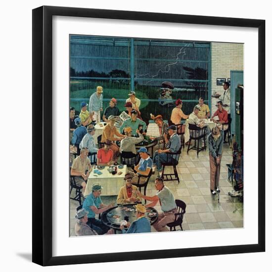 "Clubhouse on Rainy Day," July 8, 1961-Ben Kimberly Prins-Framed Giclee Print