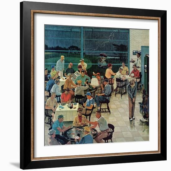 "Clubhouse on Rainy Day," July 8, 1961-Ben Kimberly Prins-Framed Giclee Print