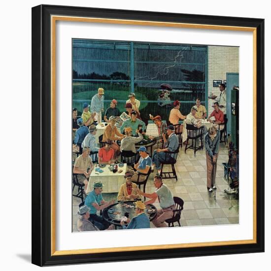 "Clubhouse on Rainy Day," July 8, 1961-Ben Kimberly Prins-Framed Giclee Print