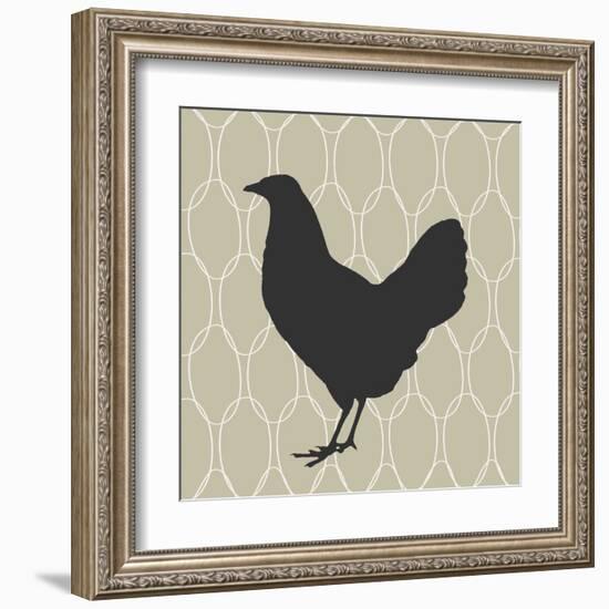 Cluck, Cluck-Sabine Berg-Framed Art Print