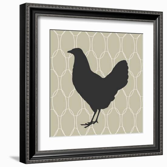 Cluck, Cluck-Sabine Berg-Framed Art Print