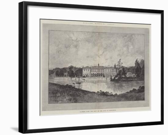 Clumber Park, the Seat of the Duke of Newcastle-Charles Auguste Loye-Framed Giclee Print