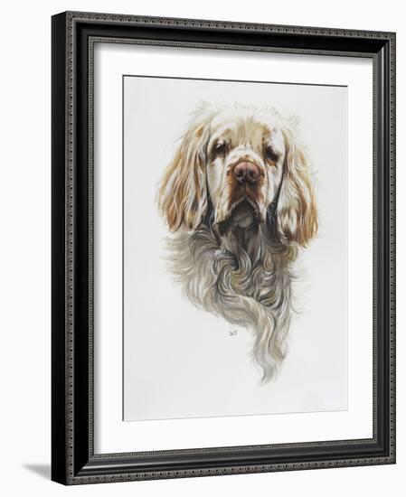 Clumber Spaniel-Barbara Keith-Framed Giclee Print