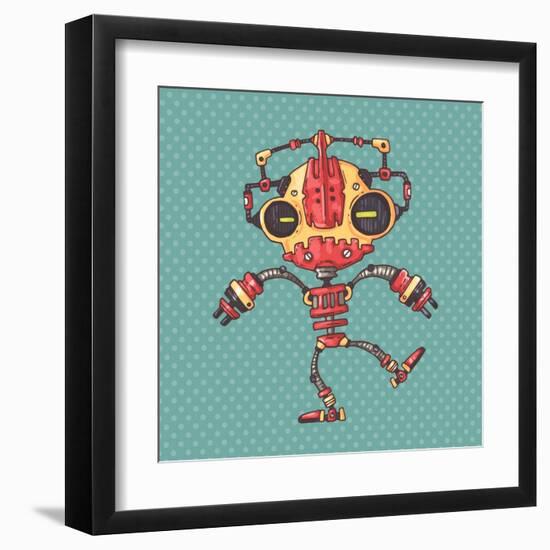 Clumsy Robot-Andrew Derr-Framed Art Print