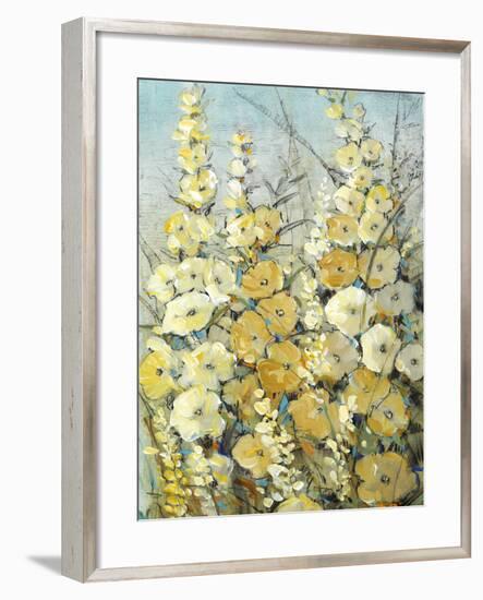 Cluster of Hollyhock II-Tim O'toole-Framed Art Print