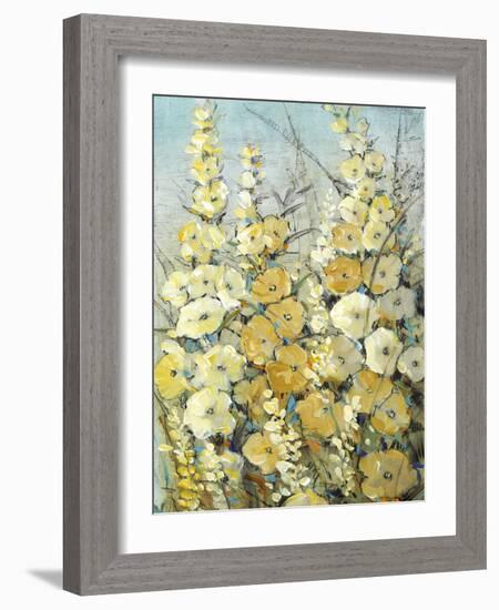 Cluster of Hollyhock II-Tim O'toole-Framed Art Print