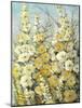 Cluster of Hollyhock II-Tim O'toole-Mounted Art Print