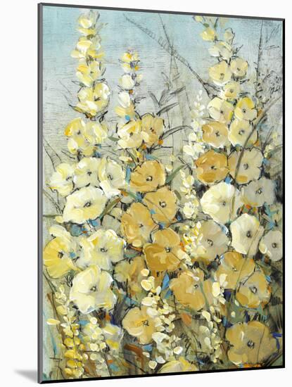 Cluster of Hollyhock II-Tim O'toole-Mounted Art Print