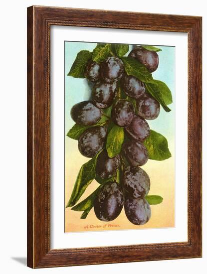 Cluster of Prunes-null-Framed Art Print