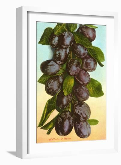 Cluster of Prunes-null-Framed Art Print