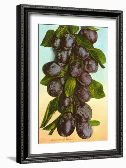 Cluster of Prunes-null-Framed Art Print