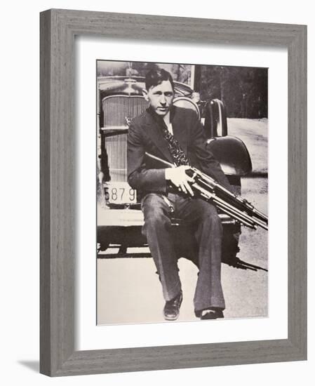 Clyde Barrow, 1934-Bonnie Parker-Framed Photographic Print