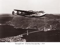 Boeing B-314 over San Francisco Bay, California 1939-Clyde Sunderland-Art Print