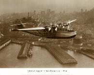 Pan American Clipper over Waikiki, Hawaii, 1935-Clyde Sunderland-Art Print