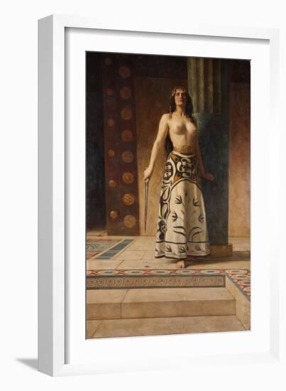 Clytemnestra, C.1914 (Oil on Canvas)-John Collier-Framed Giclee Print