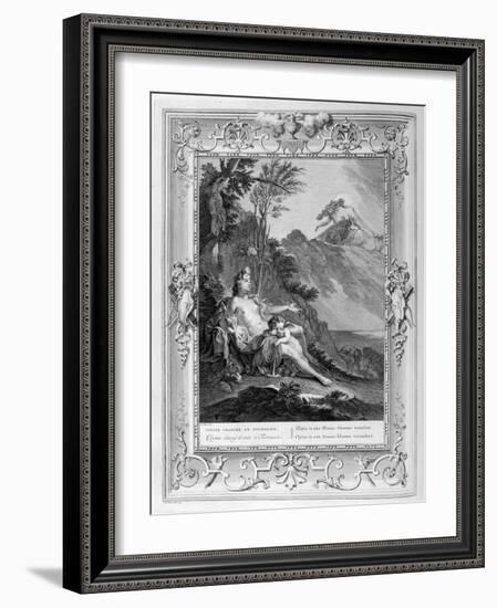 Clytia Turned into a Turnesole, 1733-Bernard Picart-Framed Giclee Print