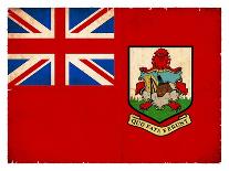 Grunge Flag Of Bermuda-cmfotoworks-Framed Stretched Canvas
