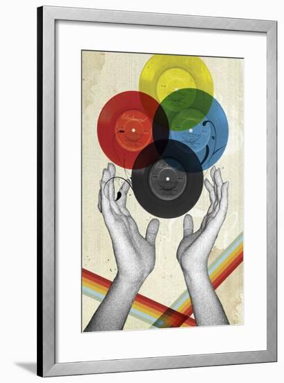 CMYK The Creation Of Retro-Elo Marc-Framed Giclee Print