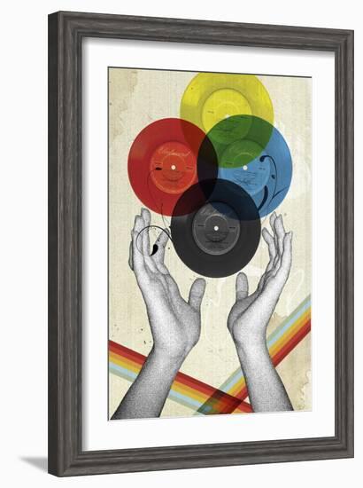 CMYK The Creation Of Retro-Elo Marc-Framed Giclee Print