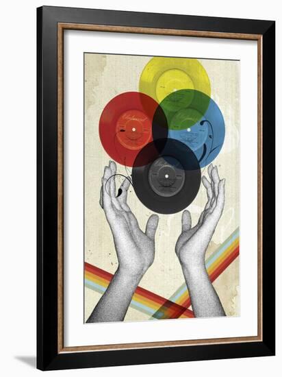 CMYK The Creation Of Retro-Elo Marc-Framed Giclee Print