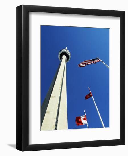 Cn Tower at 533 M or 1,815 Ft High, Canada's Wonder of the World, in Downtown Toronto-Mark Hannaford-Framed Photographic Print