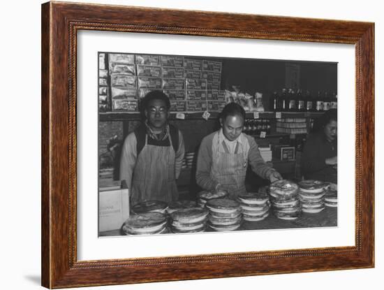 Co-Op Store (Segregees)-Ansel Adams-Framed Art Print