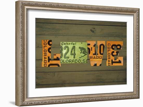 CO State Love-Design Turnpike-Framed Giclee Print