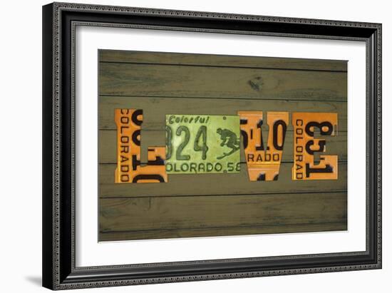 CO State Love-Design Turnpike-Framed Giclee Print