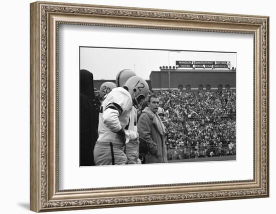 Coach Murray Warmath, Minnesota- Iowa Game, Minneapolis, Minnesota, November 1960-Francis Miller-Framed Photographic Print