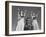 Coach of Lawrence High School Cheerleaders During Football Game-Francis Miller-Framed Photographic Print