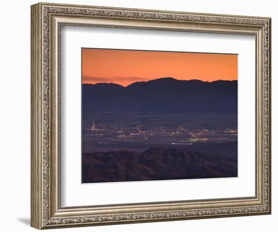 Coachella Valley And Palm Springs From Key's View, Joshua Tree National Park, California, USA-null-Framed Photographic Print