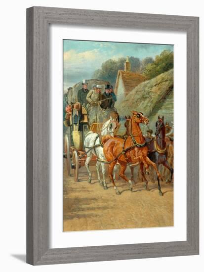 Coaching A Hundred Years Ago-John Sturgess-Framed Giclee Print