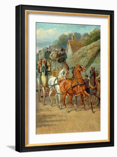 Coaching A Hundred Years Ago-John Sturgess-Framed Giclee Print