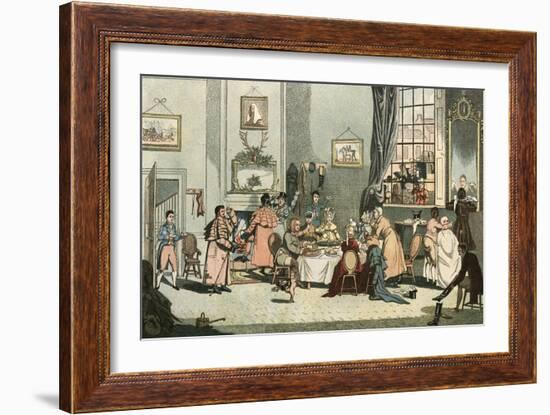 Coaching Breakfast-James Pollard-Framed Art Print